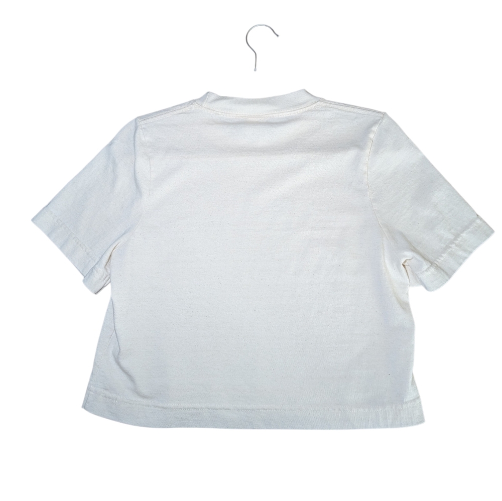 EVERYBODY.WORLD Baby Trash Tee Short Sleeve Cropped Cream Size Medium - Picture 2 of 6